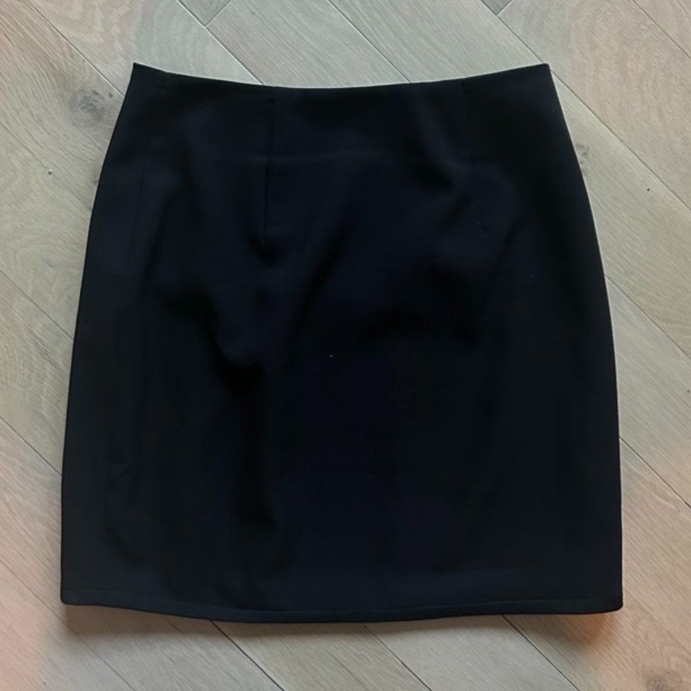 nbd black button mini skirt size small - Picture 2 of 4